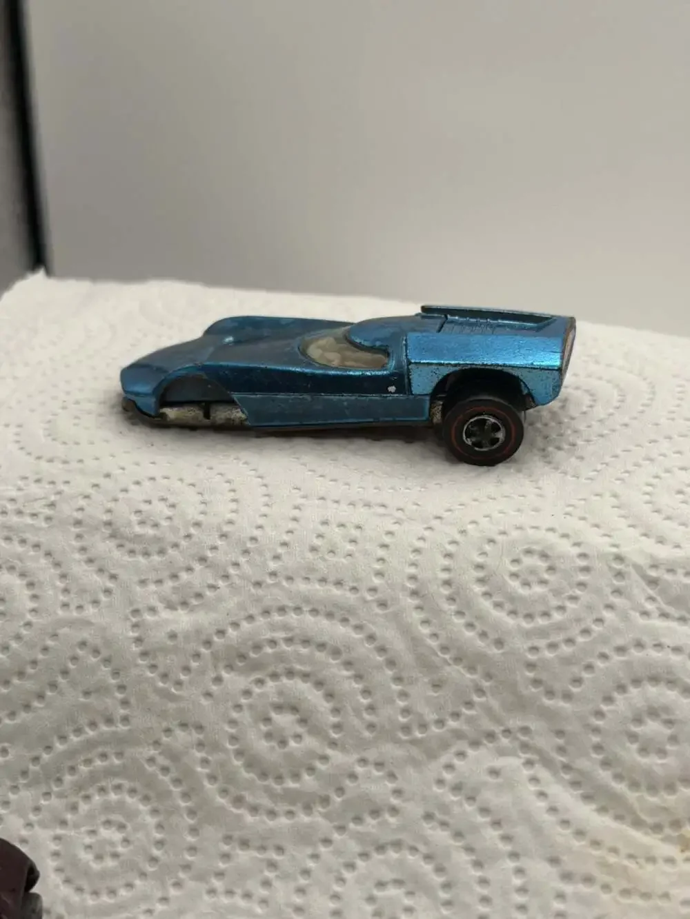 Hot Wheels Redline Turbofire Vintage 1968 Light Blue Diecast Toy Car
